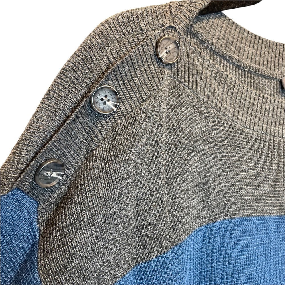 Vince Camuto Button Shoulder Color Block Sweater … - image 4